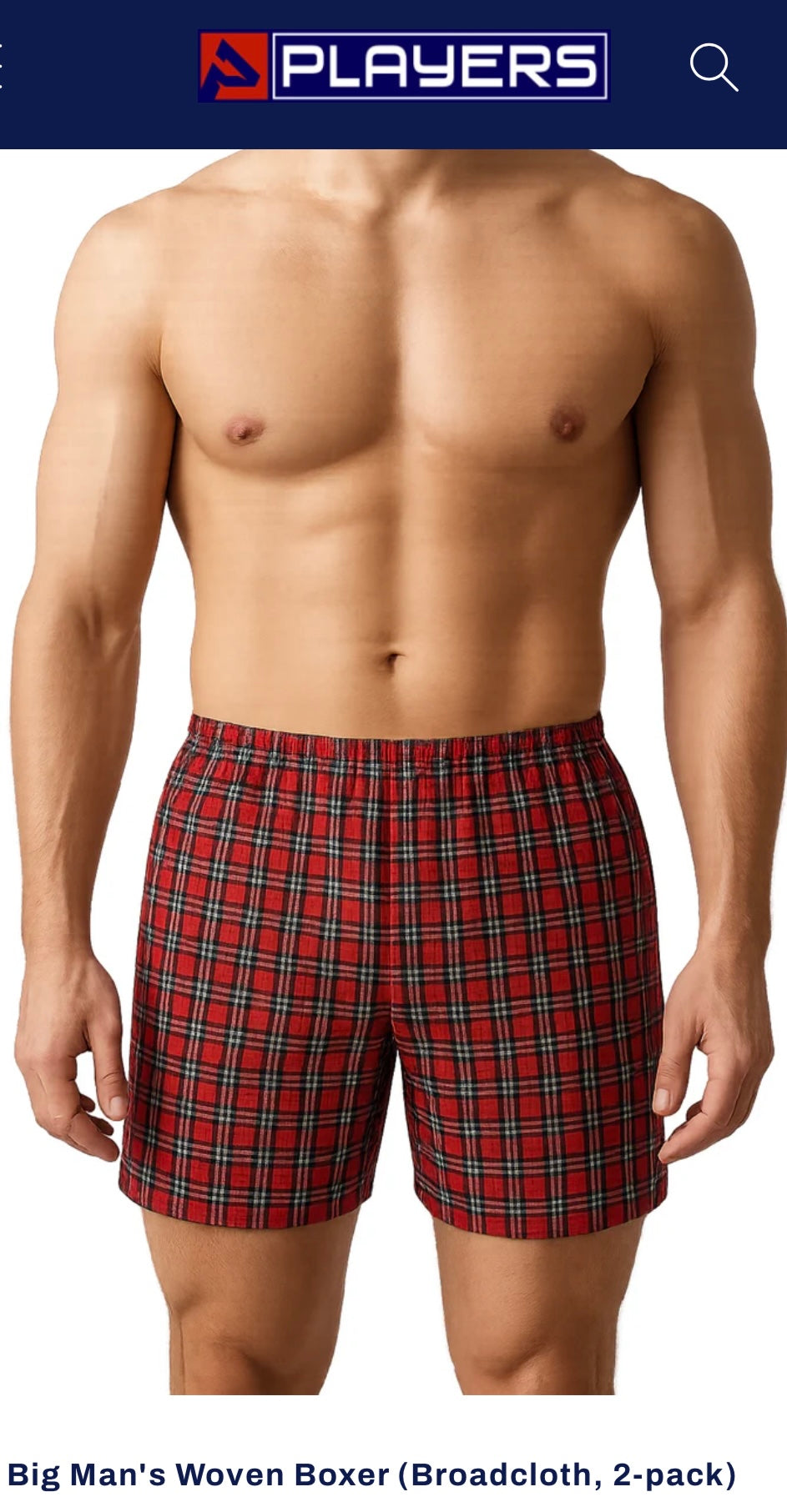 Players 2 Pack Boxer Shorts