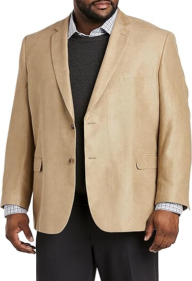 Jean Paul Germain Suede Touch Sportscoat – 100% Microfiber, Conventional Fit