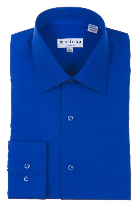 Modena Long Sleeve Button-Up Classic Colors