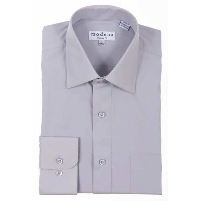 Modena Brand Dress Shirt Long Sleeve Button-Up Contemporary Colors
