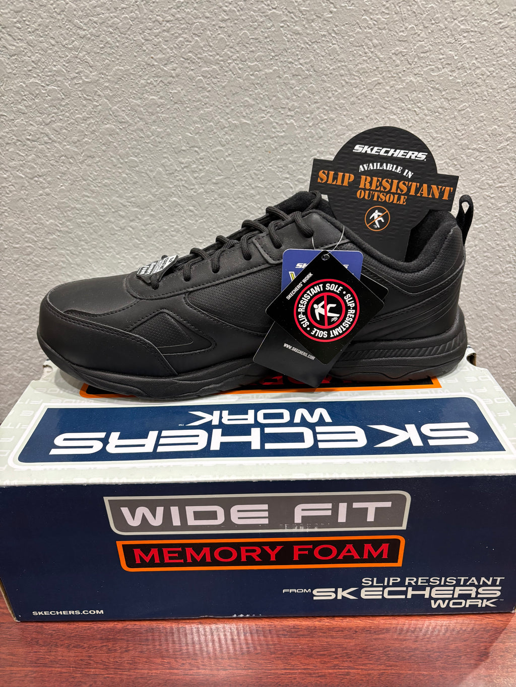 Skechers Dighton Slip Resistant Work Wear Wide Fit