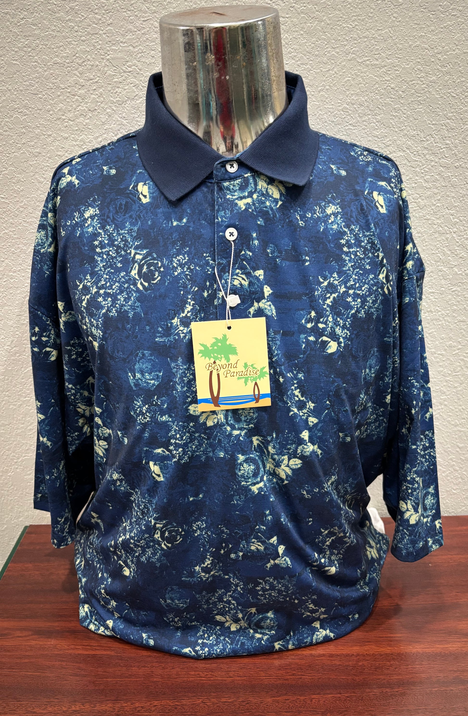 Beyond Paradise Hawaiian Style Polo Shirt