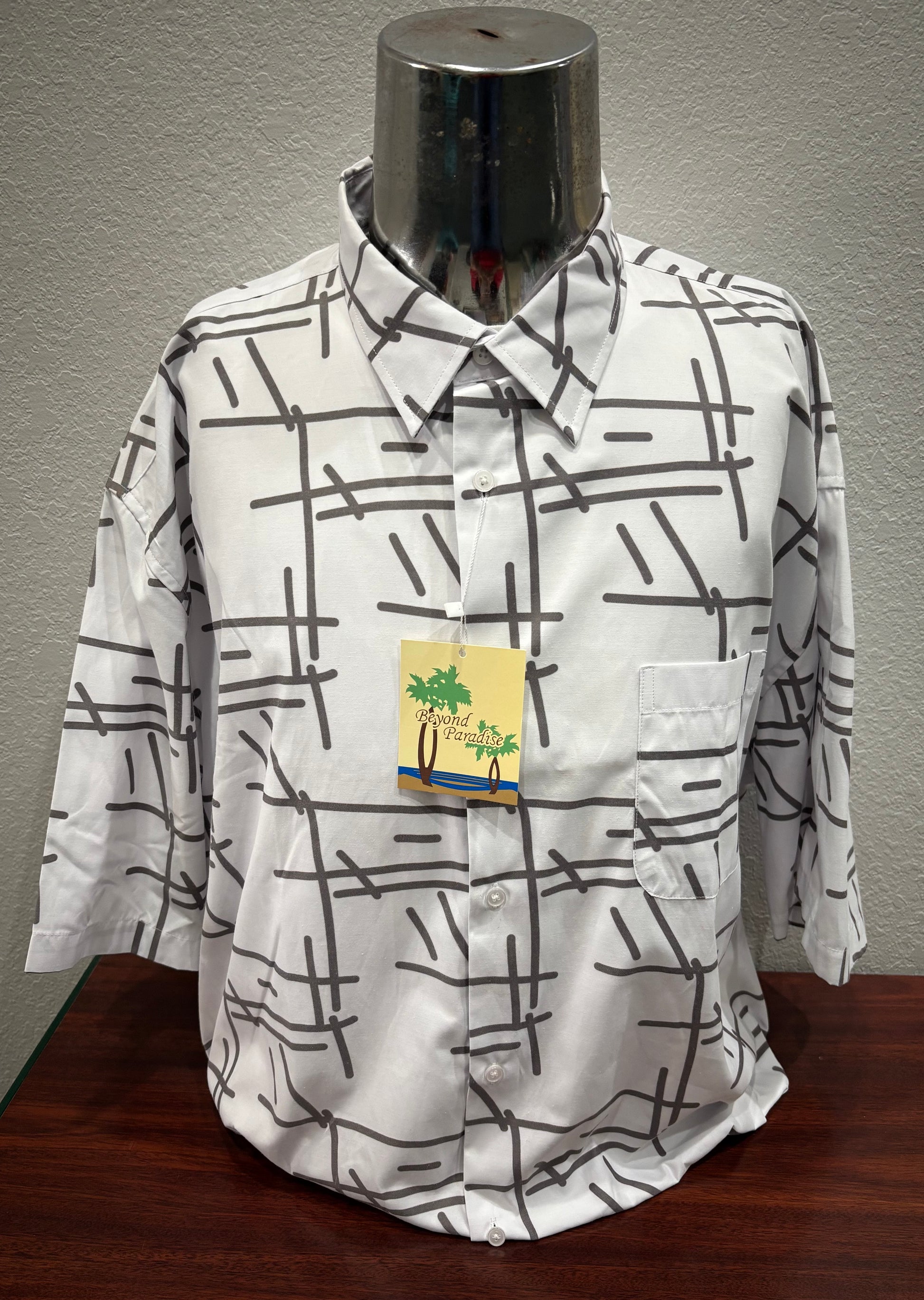 Beyond Paradise Short Sleeve Button-Up