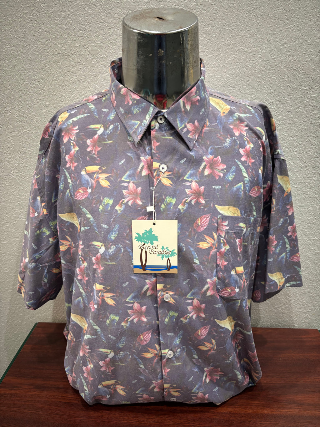 Beyond Paradise Short Sleeve Button-Up