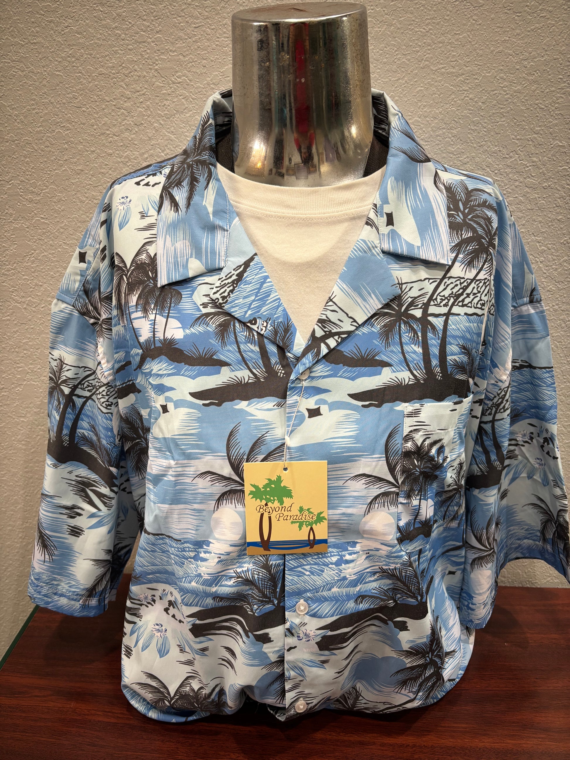 Beyond Paradise Short Sleeve Button-Up