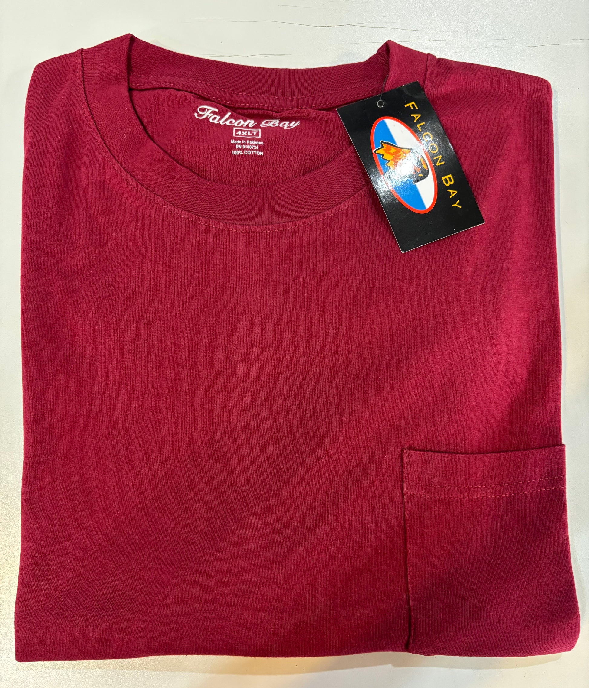 Falcon Bay Short Sleeve Crew Neck Pocket T-shirt