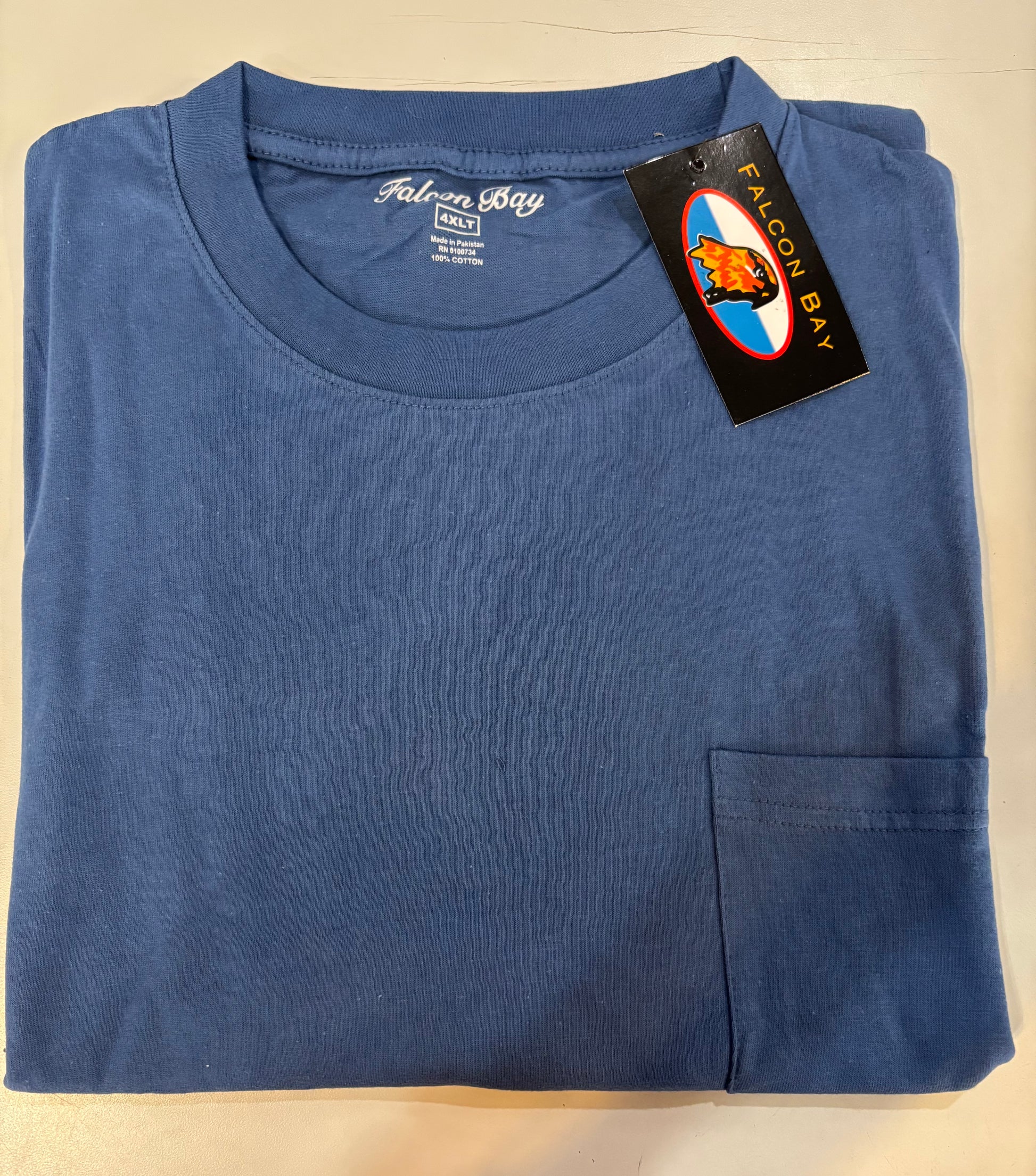 Falcon Bay Short Sleeve Crew Neck Pocket T-shirt