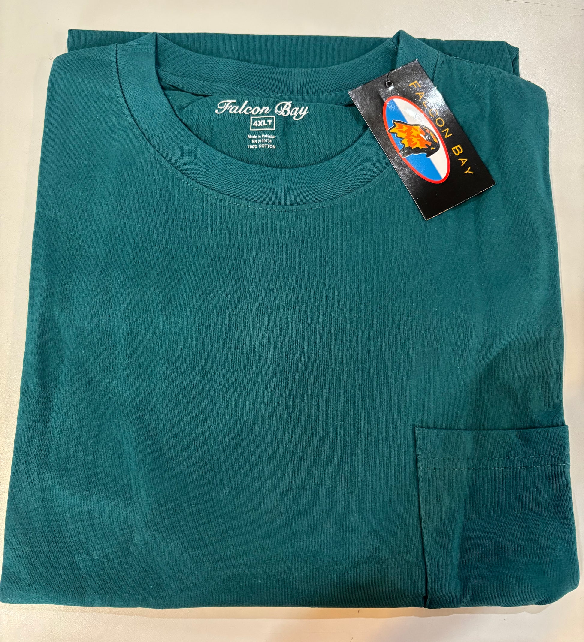 Falcon Bay Short Sleeve Crew Neck Pocket T-shirt