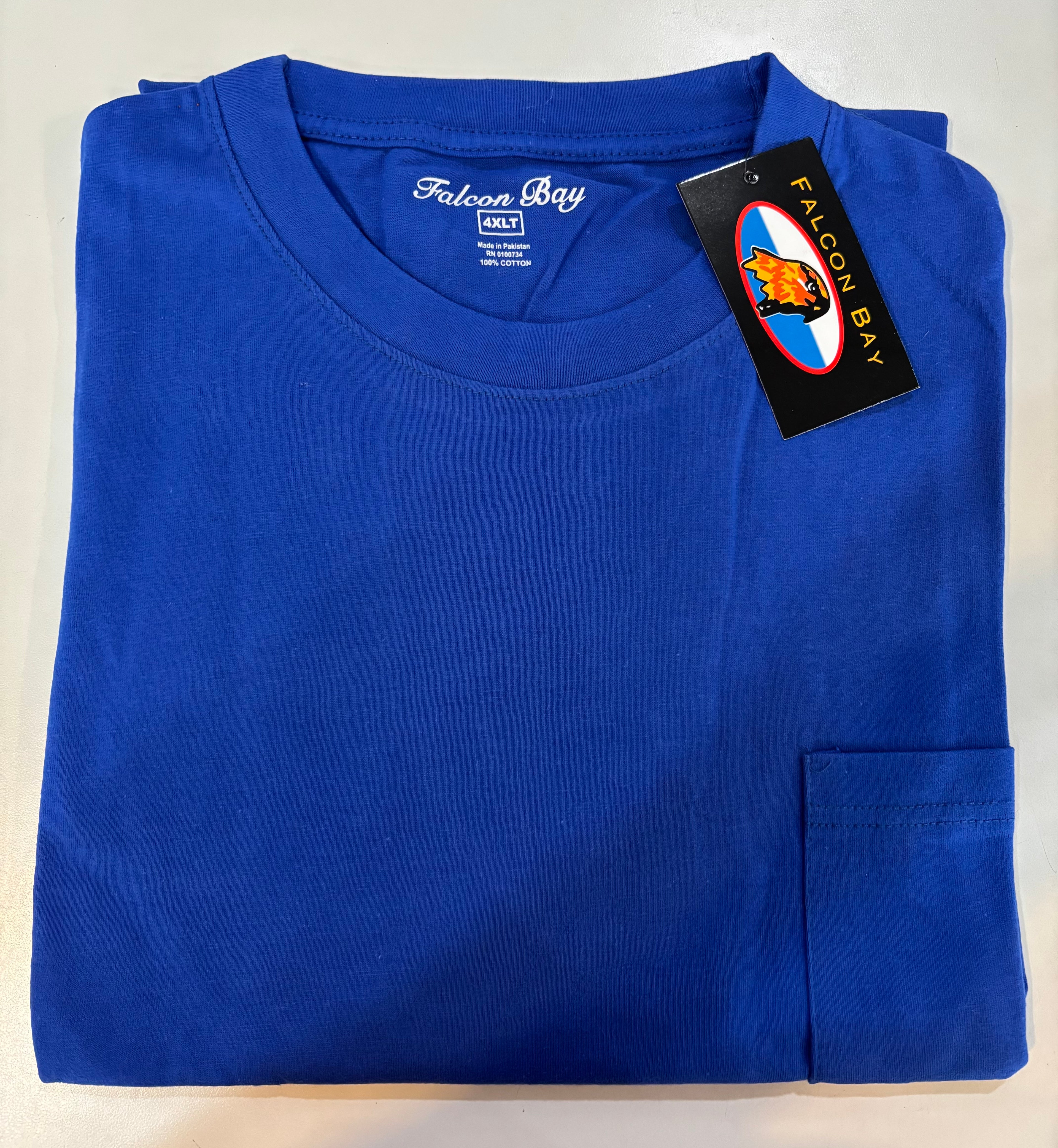 Falcon Bay Short Sleeve Crew Neck Pocket T-shirt