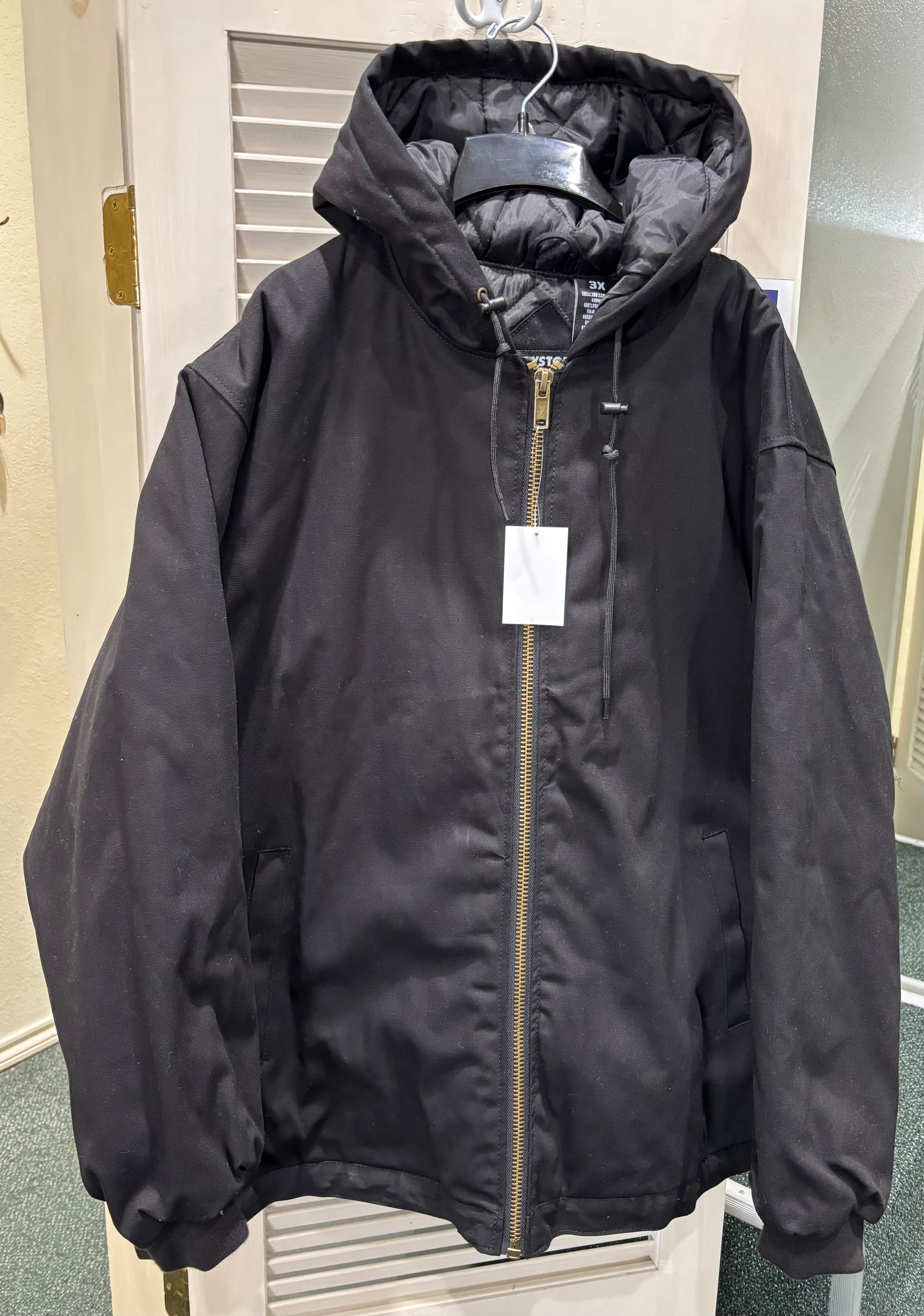 Greystone Canvas Hooded Lined Jacket