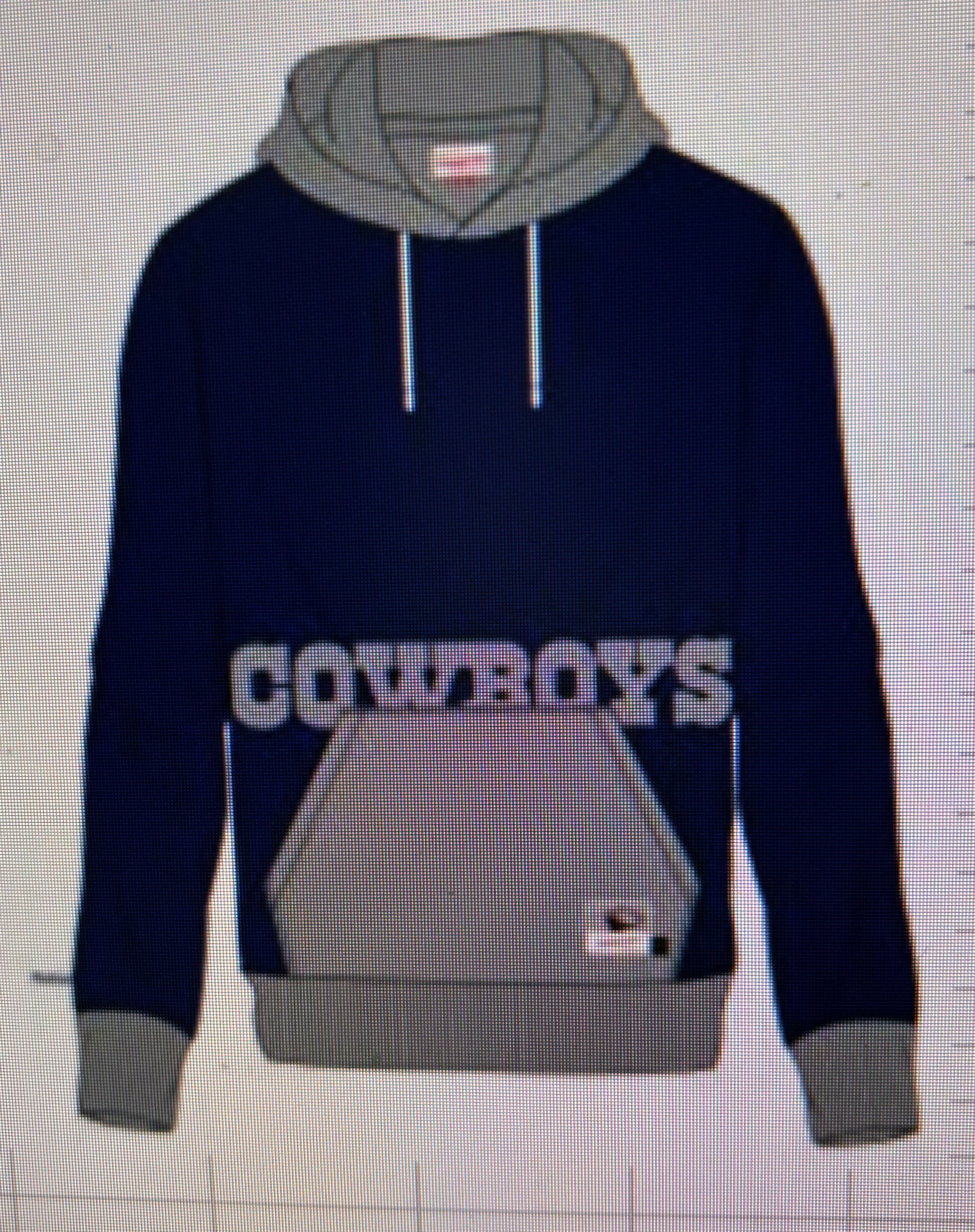 Dallas Cowboy Pull over Hoodie