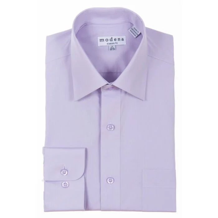 Modena Brand Dress Shirt Long Sleeve Button-Up Contemporary Colors