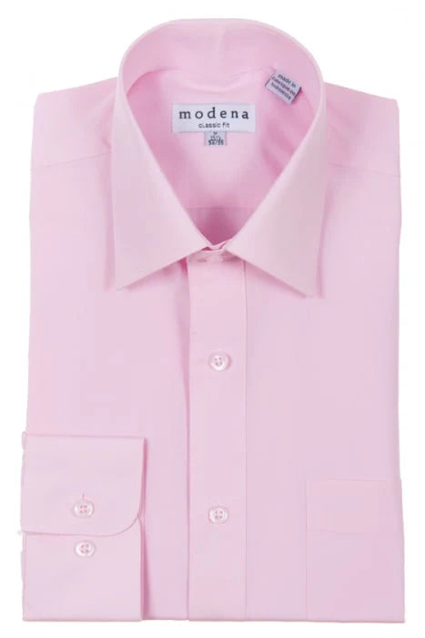 Modena Brand Dress Shirt Long Sleeve Button-Up Contemporary Colors