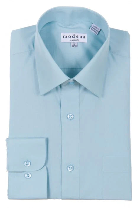 Modena Brand Dress Shirt Long Sleeve Button-Up Contemporary Colors