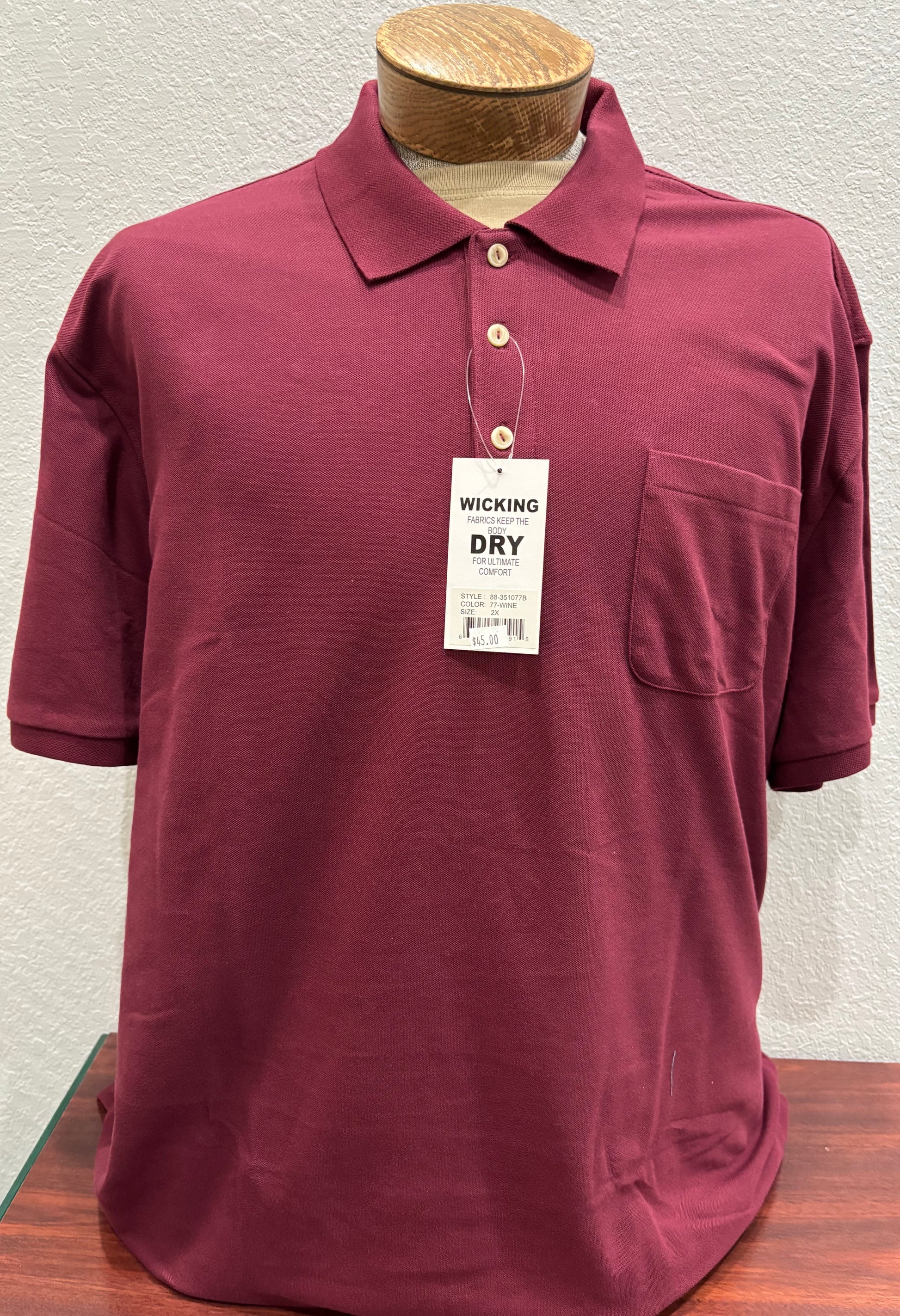 Falcon Bay Moisture Wicking Pocket Polos